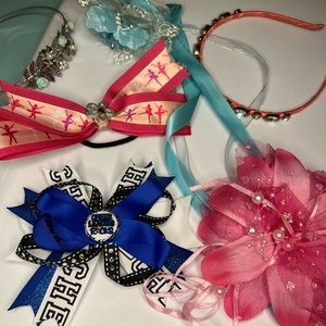 Bundle of 6 hair accessories - cheer, dance